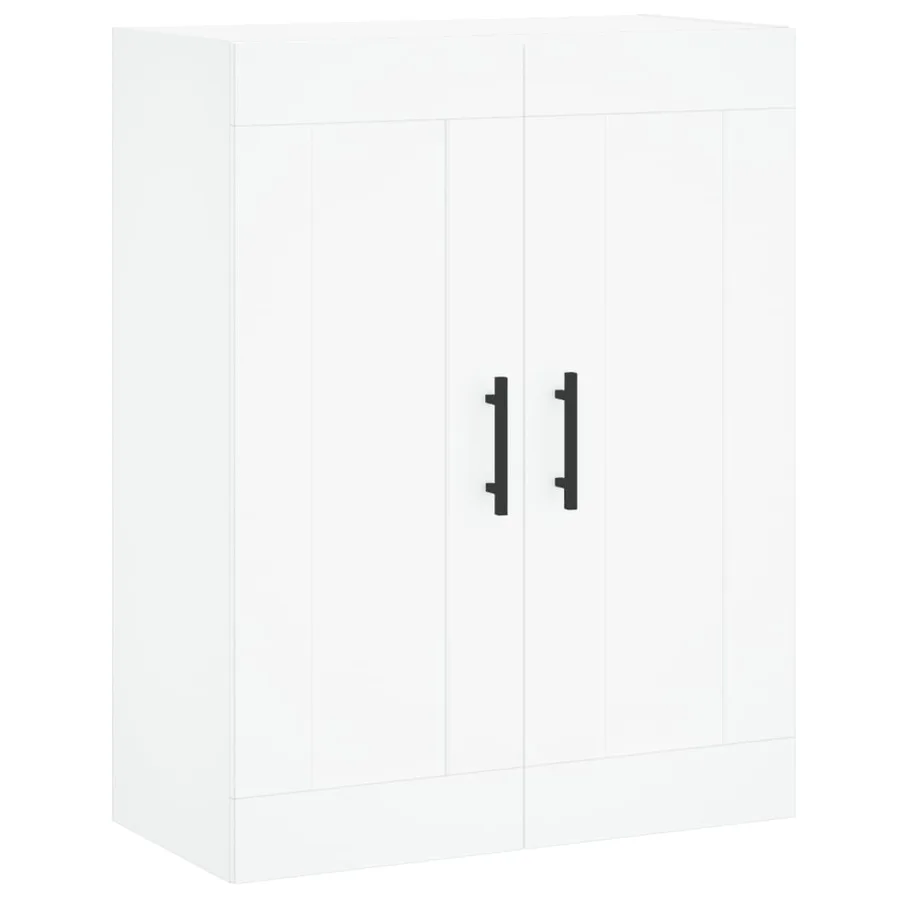 Armoires murales 2 pcs blanc bois d'ingénierie - 5
