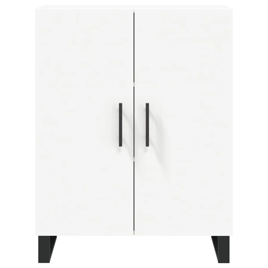 Buffet haut Blanc 69,5x34x180 cm Bois d'ingénierie - 8