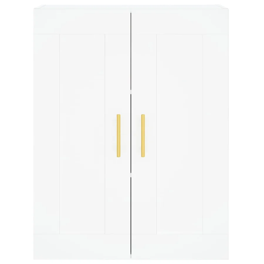 Armoires murales 2 pcs blanc bois d'ingénierie - 6