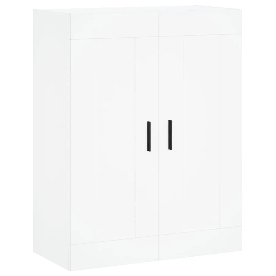 Buffet haut Blanc 69,5x34x180 cm Bois d'ingénierie - 5