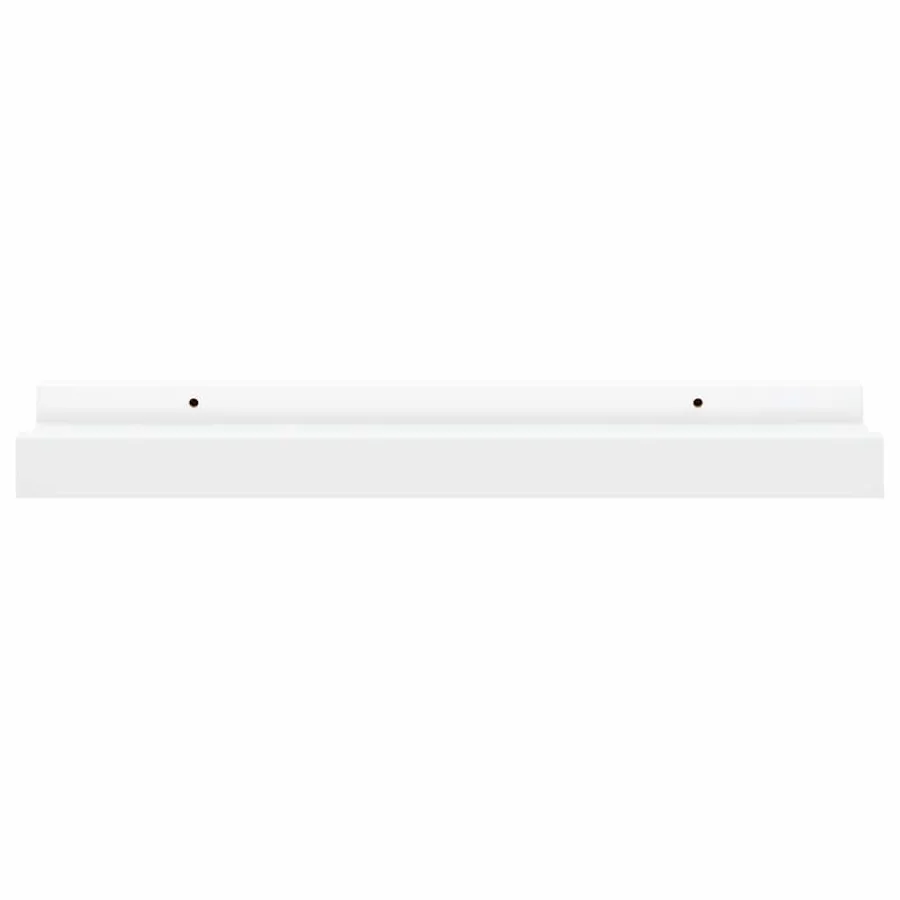 Étagères à rebord pour cadre photo 2 pcs Blanc 40x9x3 cm MDF - 9