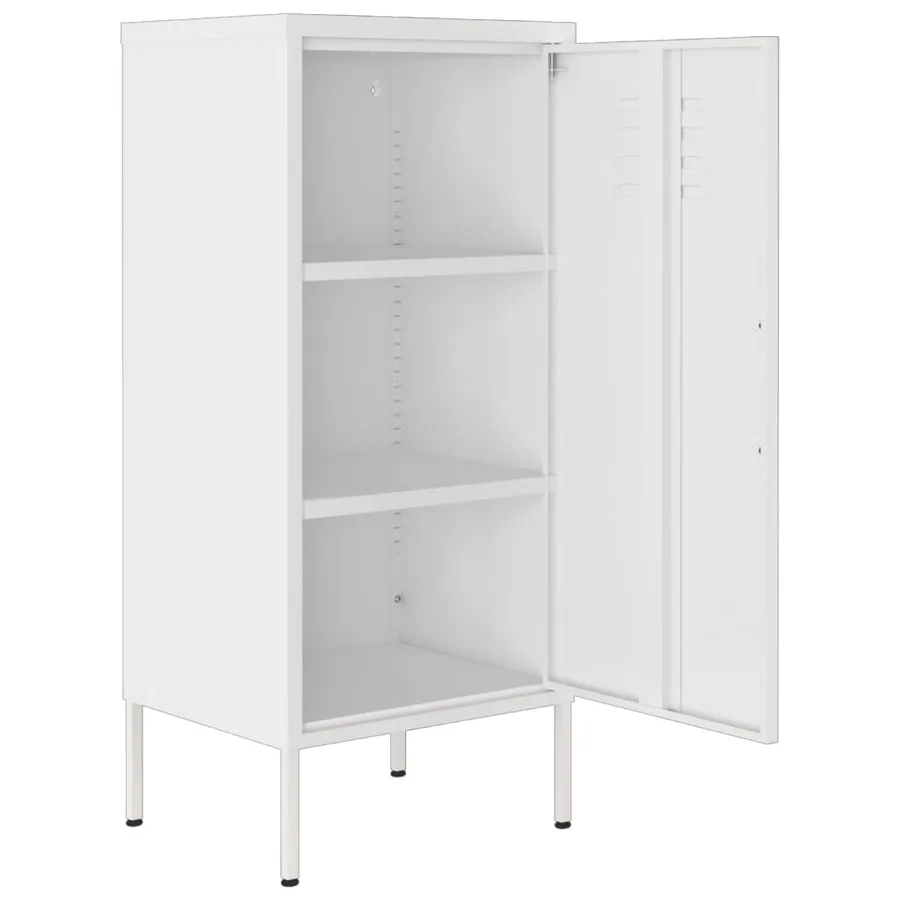 Armoire de rangement Blanc 42,5x35x101,5 cm Acier - 6