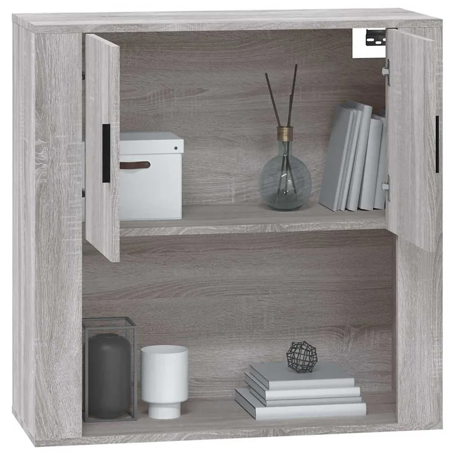 Armoire murale Sonoma gris 80x33x80 cm Bois d'ingénierie - 11