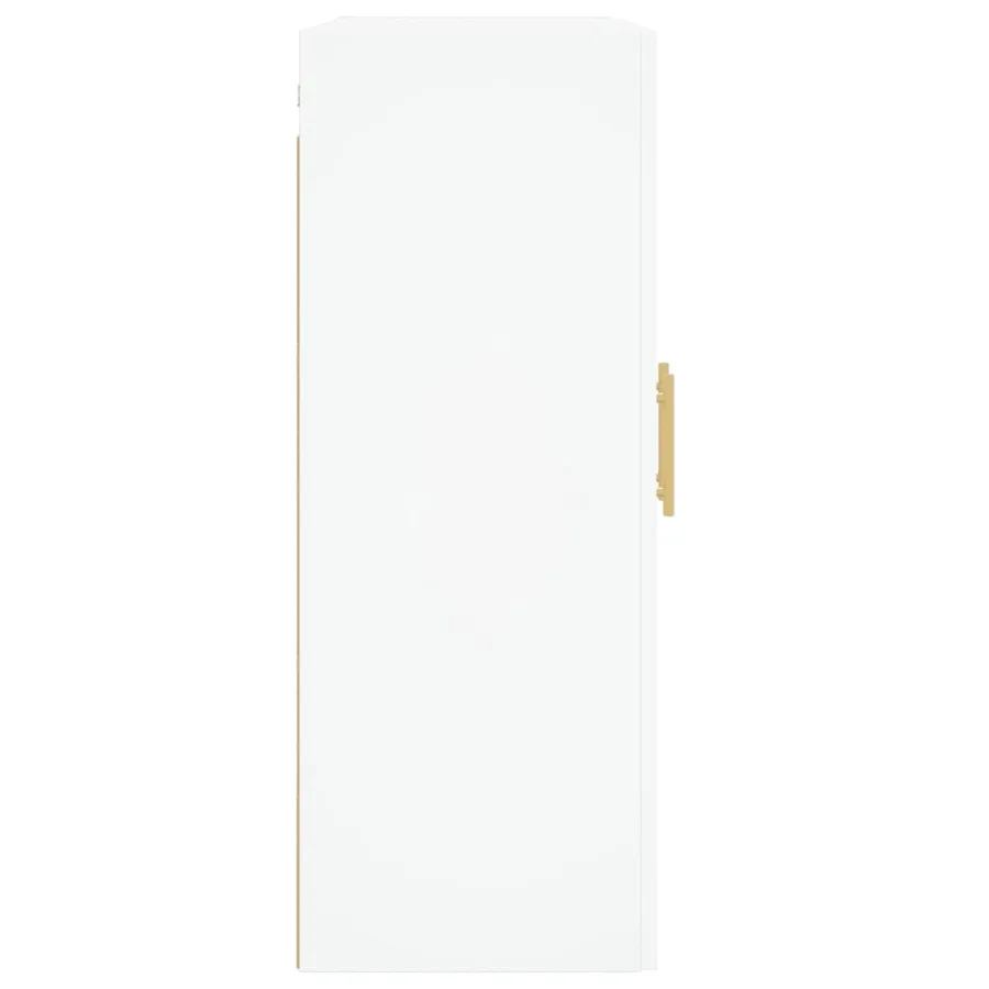 Armoire murale blanc 69,5x34x90 cm bois d'ingénierie - 8