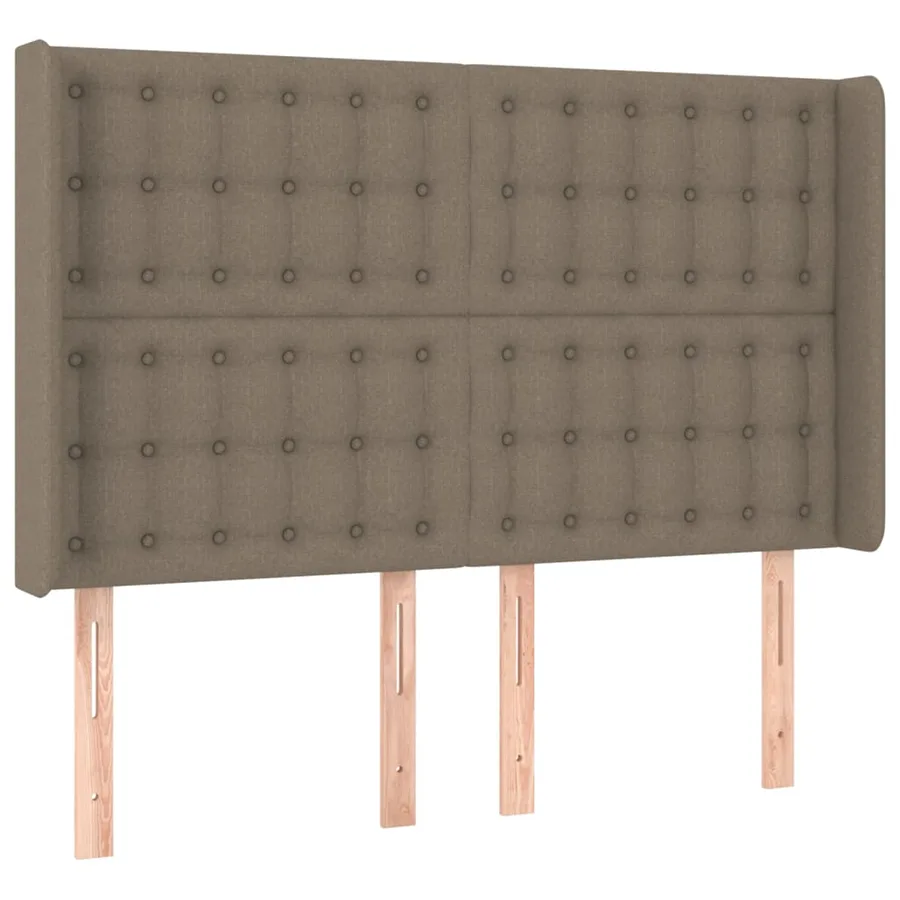 Sommier à lattes de lit avec matelas Taupe 140x200 cm Tissu - 6
