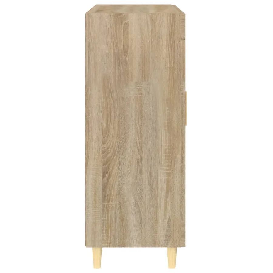 Buffet chêne sonoma 69,5x34x90 cm bois d'ingénierie - 6
