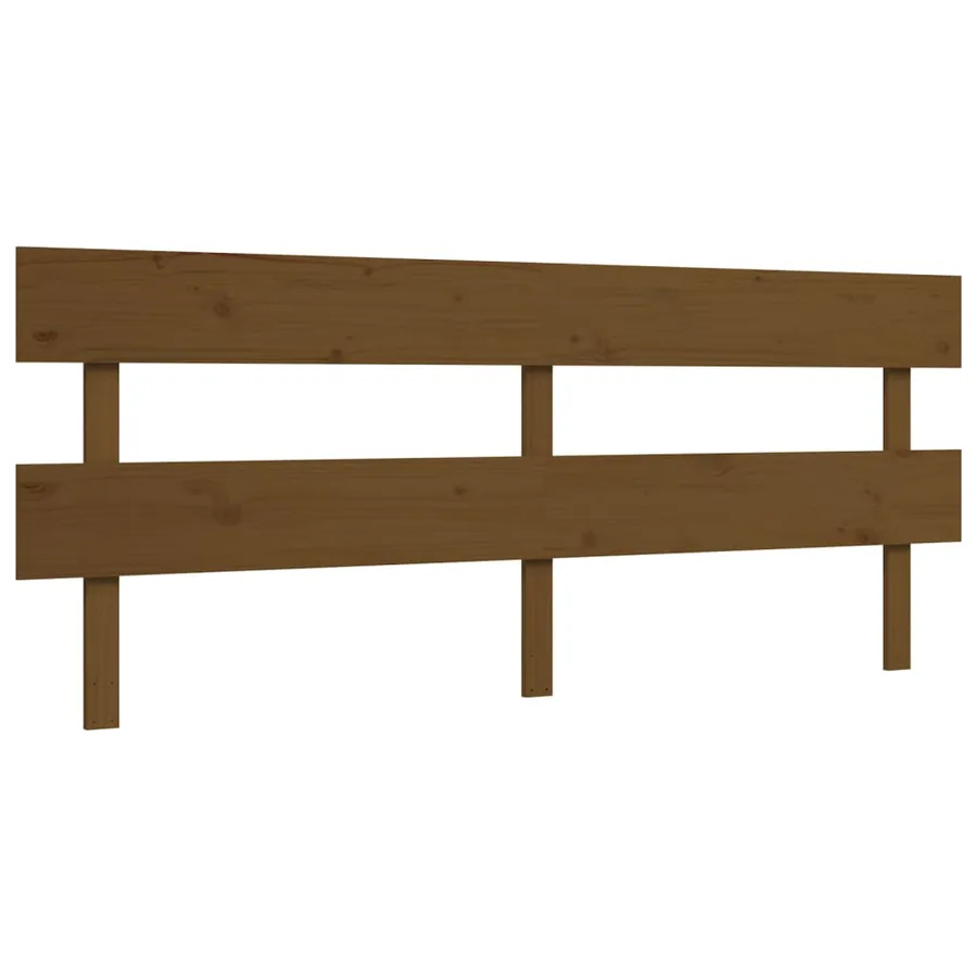 Cadre de lit sans matelas marron miel 200x200cm bois pin massif - 8