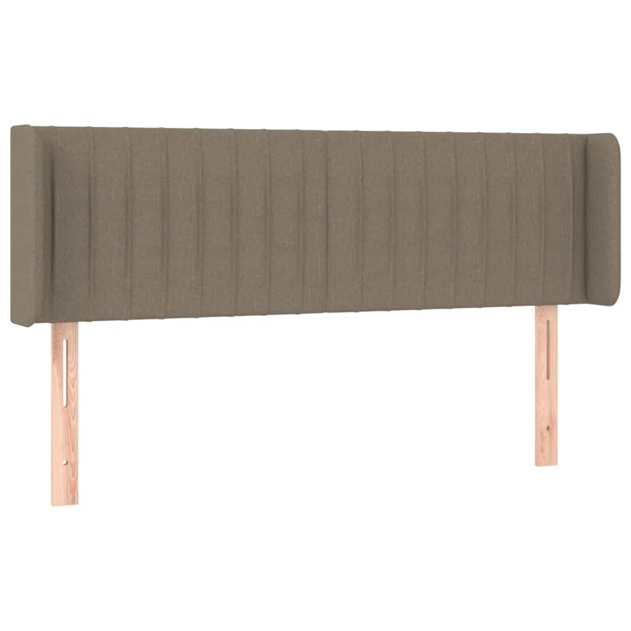 Tête de lit avec oreilles Taupe 147x16x78/88 cm Tissu - 2