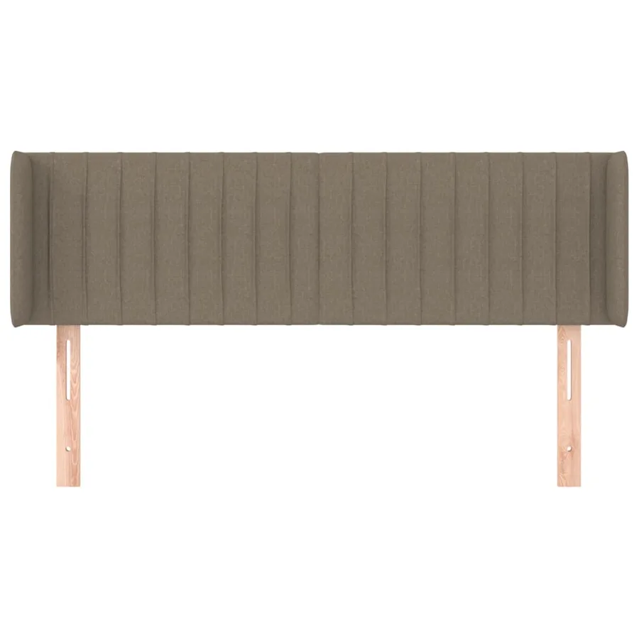 Tête de lit avec oreilles Taupe 147x16x78/88 cm Tissu - 3