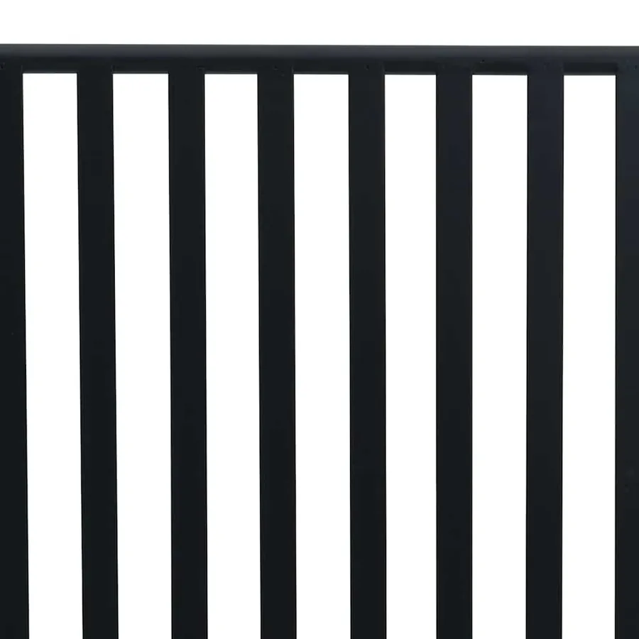 Banc de jardin Noir 103,5 x 51,5 x 90 cm Acier - 8