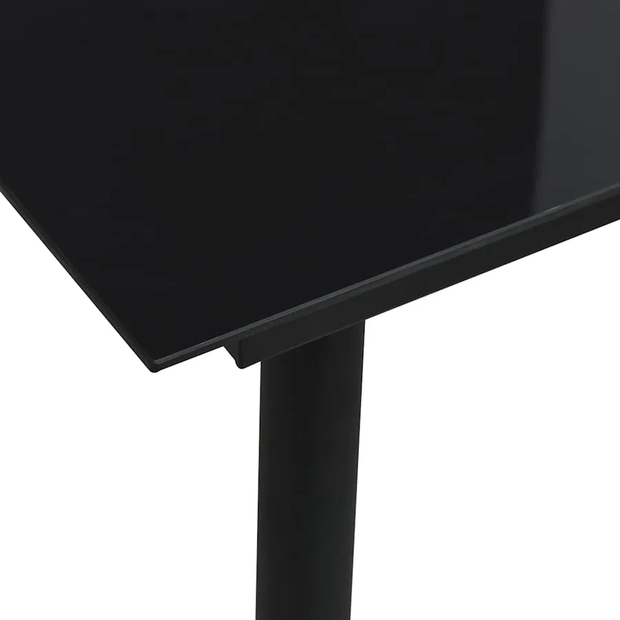Ensemble à manger d'extérieur 3 pcs Rotin PVC Noir - 5