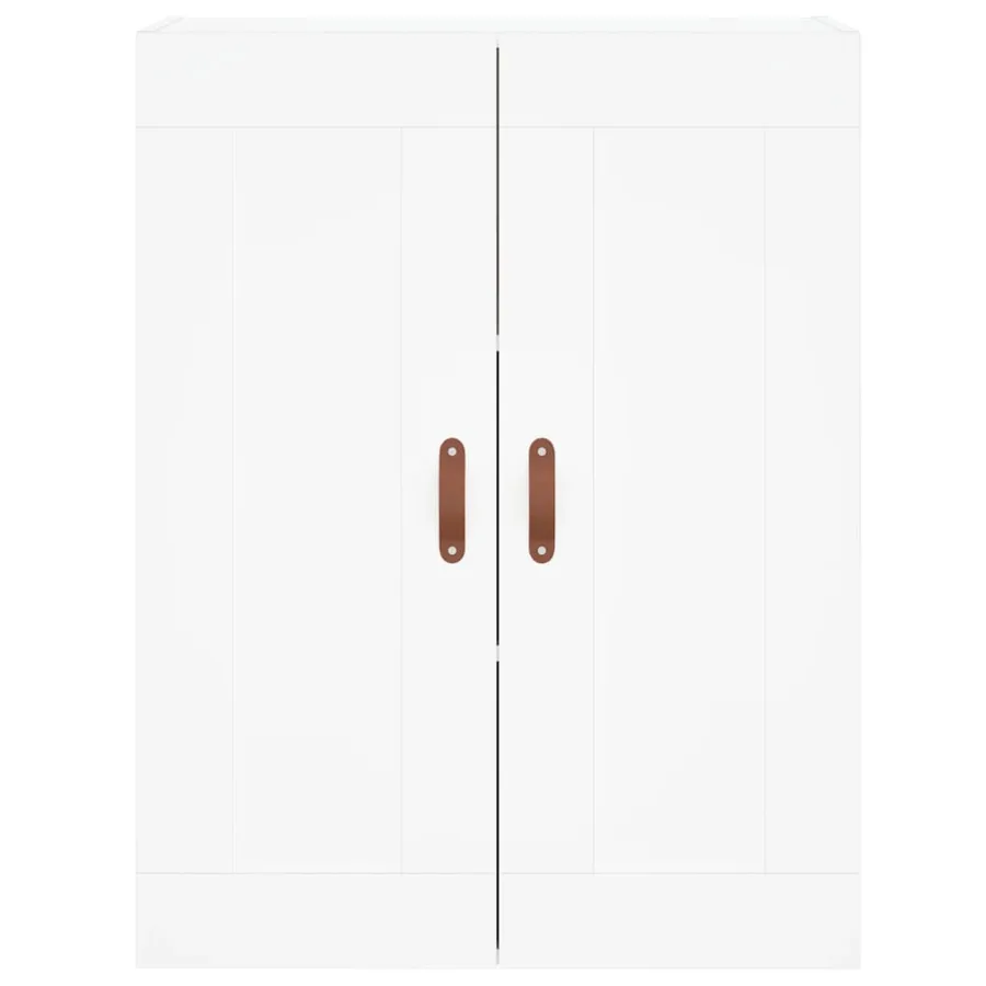 Armoires murales 2 pcs blanc bois d'ingénierie - 6