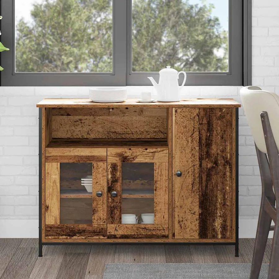 Buffet Bois ancien 100 x 35 x 75 cm