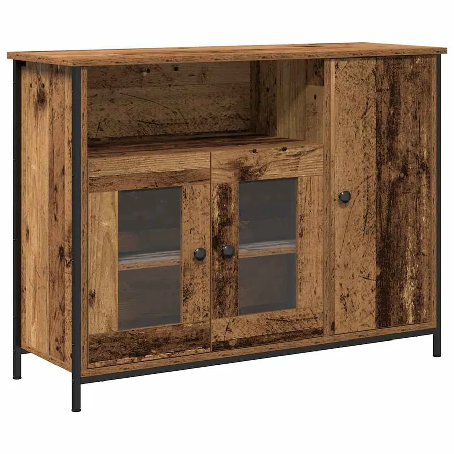 Buffet Bois ancien 100 x 35 x 75 cm - 2