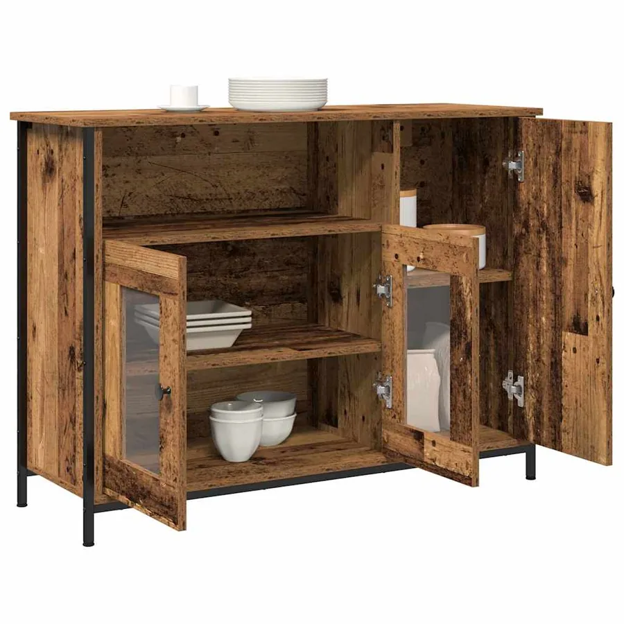 Buffet Bois ancien 100 x 35 x 75 cm - 3