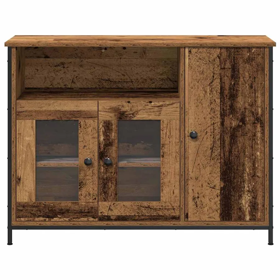 Buffet Bois ancien 100 x 35 x 75 cm - 6