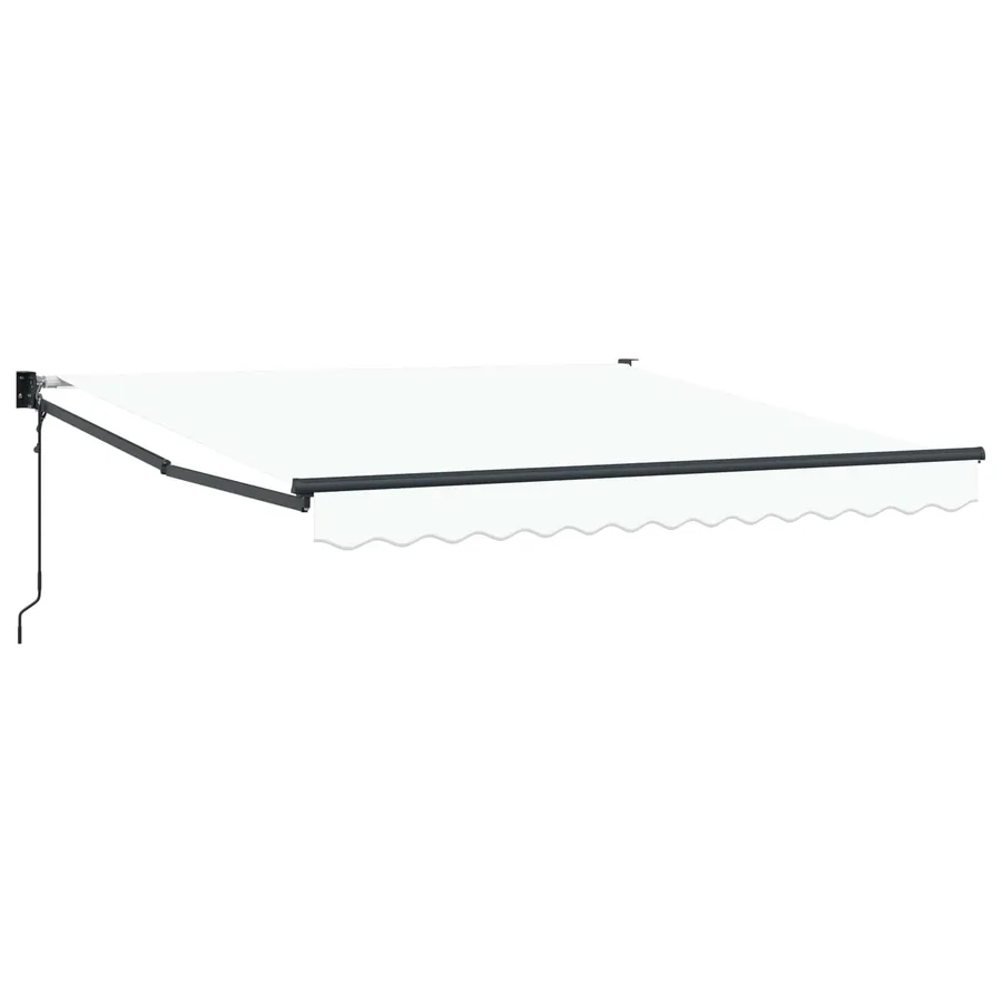 Auvent rétractable Blanc 300 x 250 x 165 cm Polyester et métal - 2