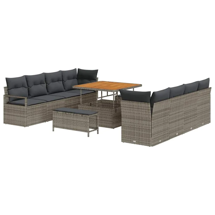 Ensemble de canapé de jardin Gris 100 x 100 x 71 cm - 2