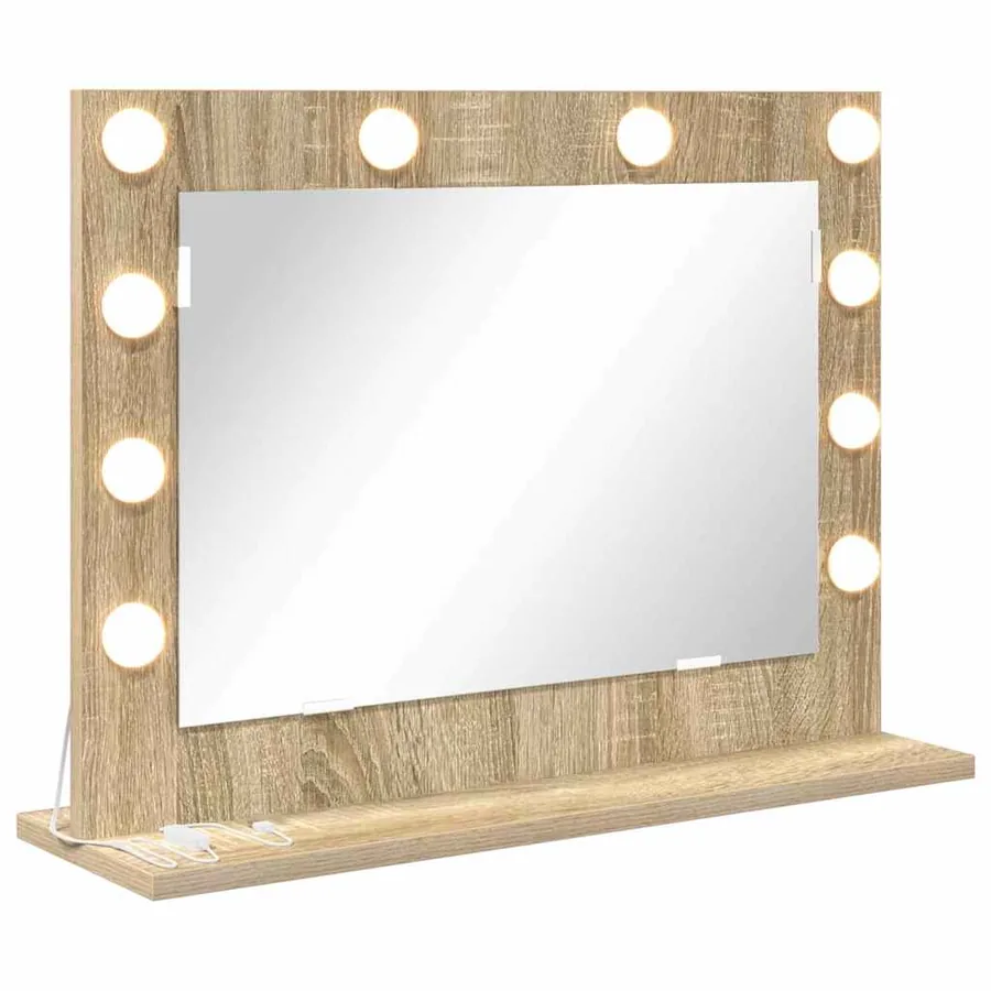 Miroir de vanité Rectangulaire Chêne Sonoma 60 x 45 x 18 cm - 2
