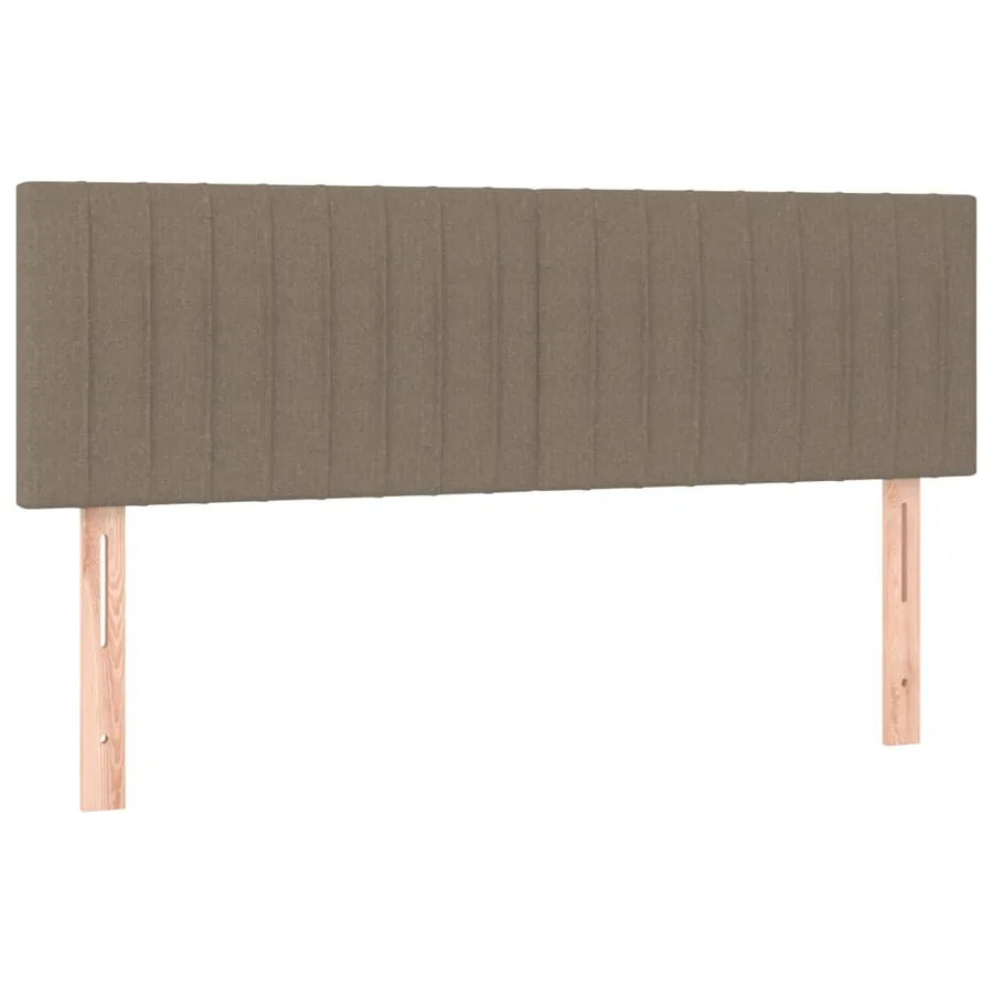 Sommier à lattes de lit avec matelas Taupe 140x200 cm Tissu - 6