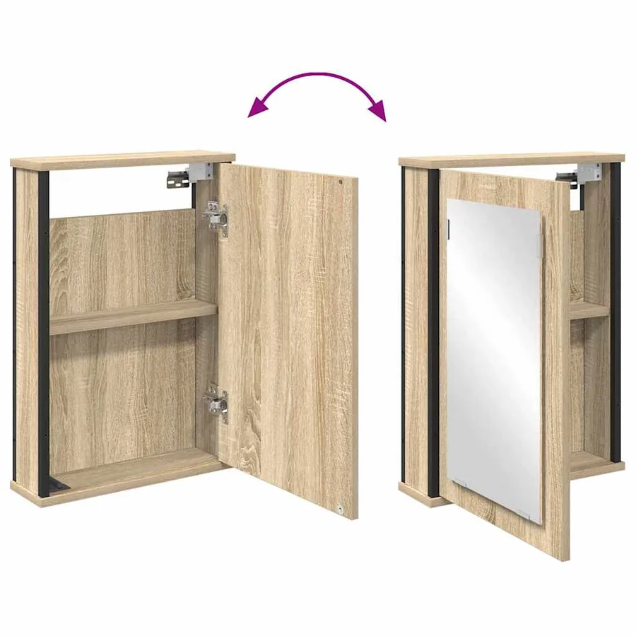 Ensemble de mobilier de salle de bain avec étagère 2 pcs Marron - 11