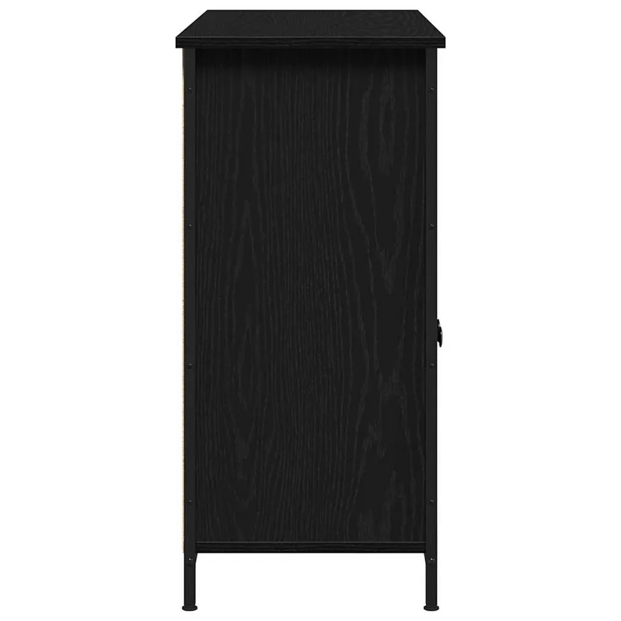 Buffet Chêne noir 100 x 35 x 75 cm - 7