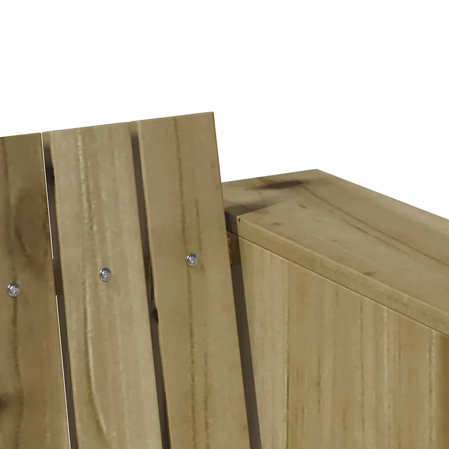 Canapé de jardin Vert 134 x 60 x 62 cm Bois de pin massif - 7