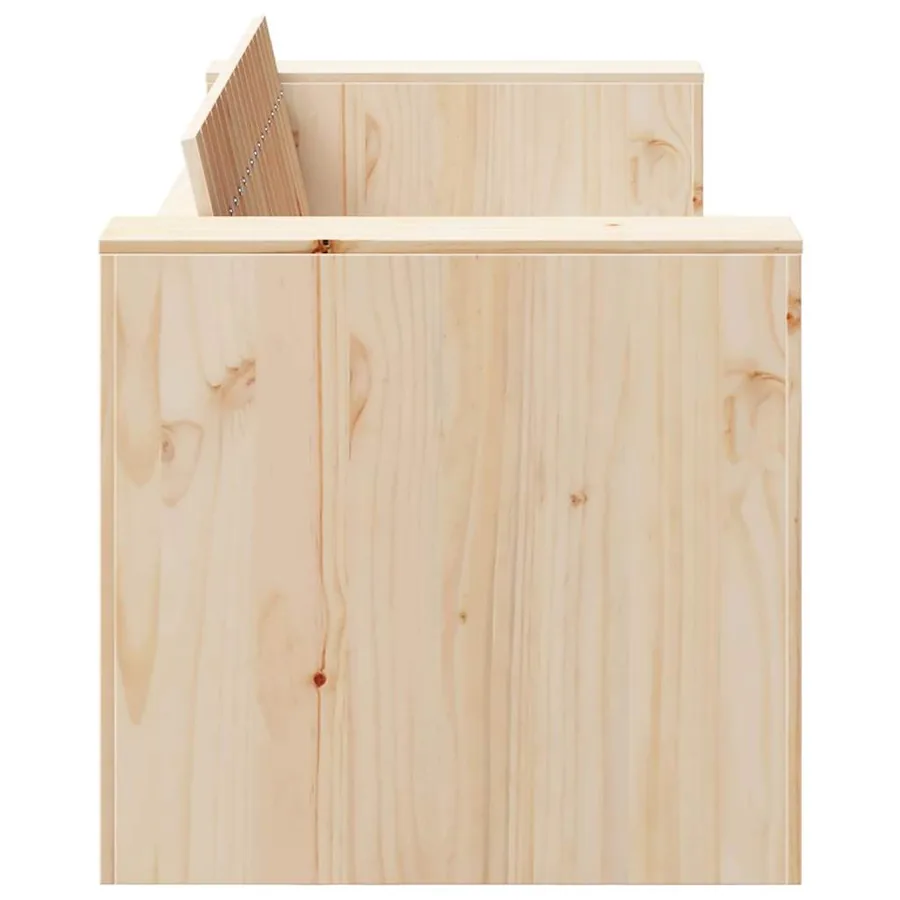 Canapé de jardin Naturel 134 x 60 x 62 cm Bois de pin massif - 5