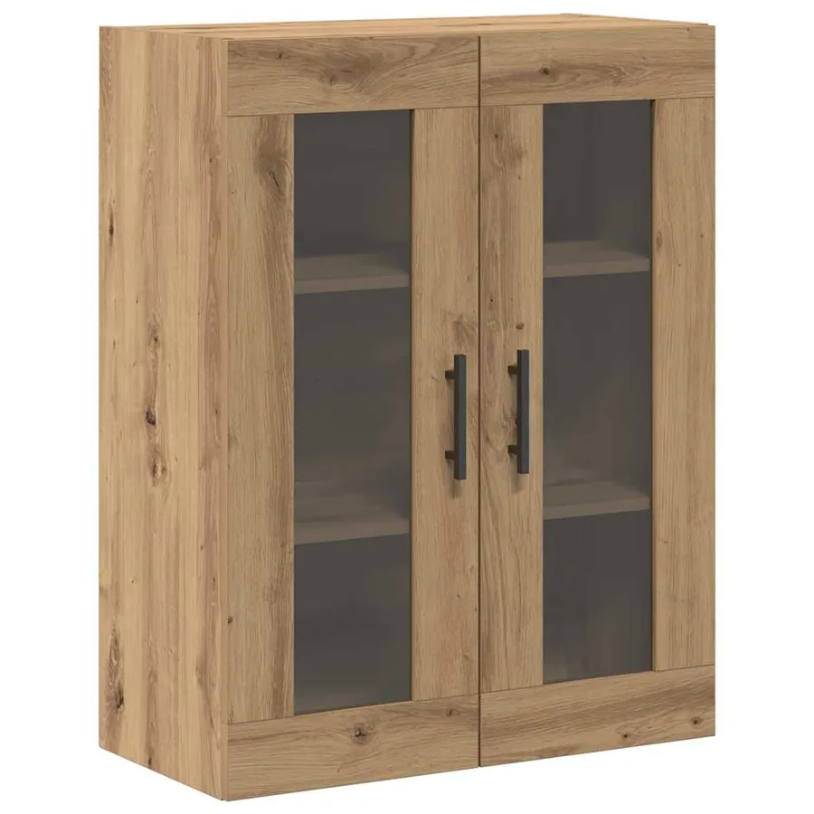 Armoires Murailles 2 pcs Chêne Artisan et noir - 7