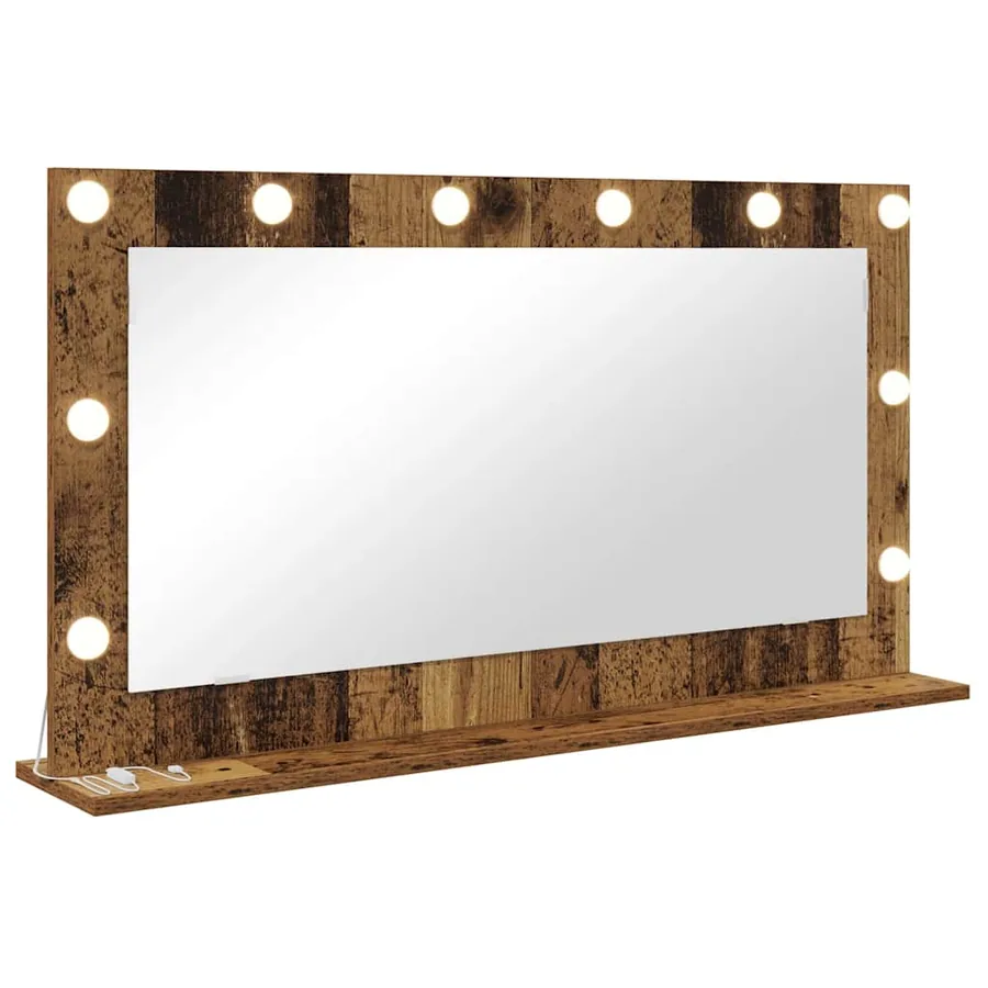 Miroir de vanité Rectangulaire Bois ancien 100 x 55 x 18 cm - 2