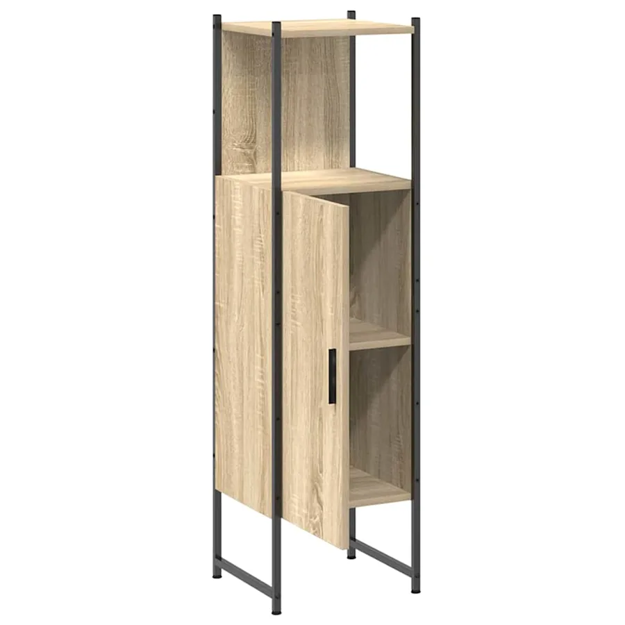 Cabinet de salle de bain avec étagère Beige 33 x 33 x 120,5 cm - 11
