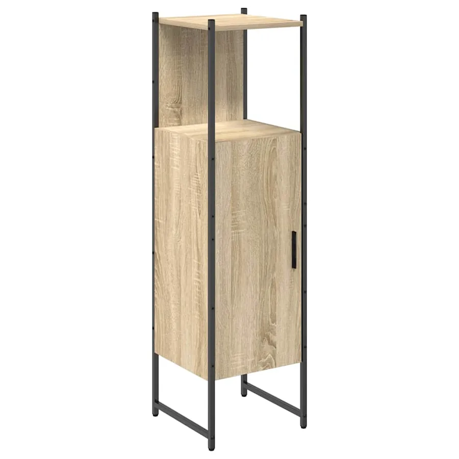 Cabinet de salle de bain avec étagère Beige 33 x 33 x 120,5 cm - 2