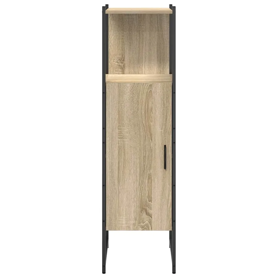 Cabinet de salle de bain avec étagère Beige 33 x 33 x 120,5 cm - 5