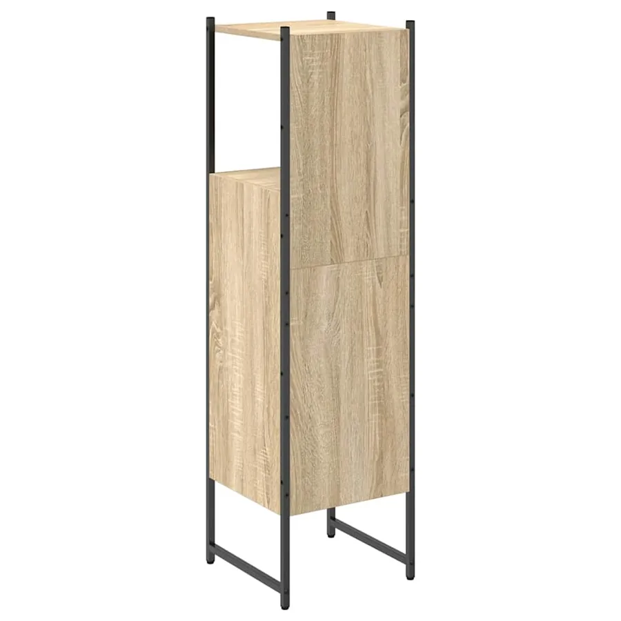 Cabinet de salle de bain avec étagère Beige 33 x 33 x 120,5 cm - 7