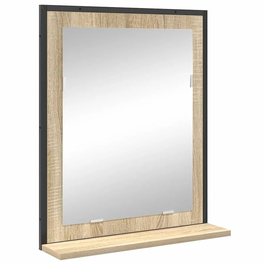 Ensemble de mobilier de salle de bain avec étagère 3 pcs Marron - 5