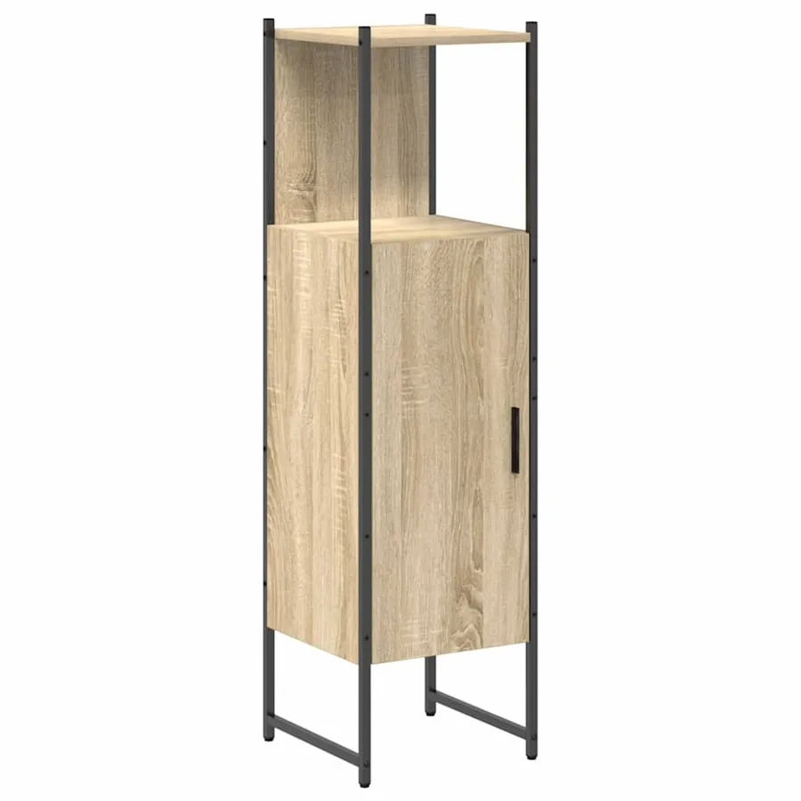 Ensemble de mobilier de salle de bain avec étagère 3 pcs Marron - 6