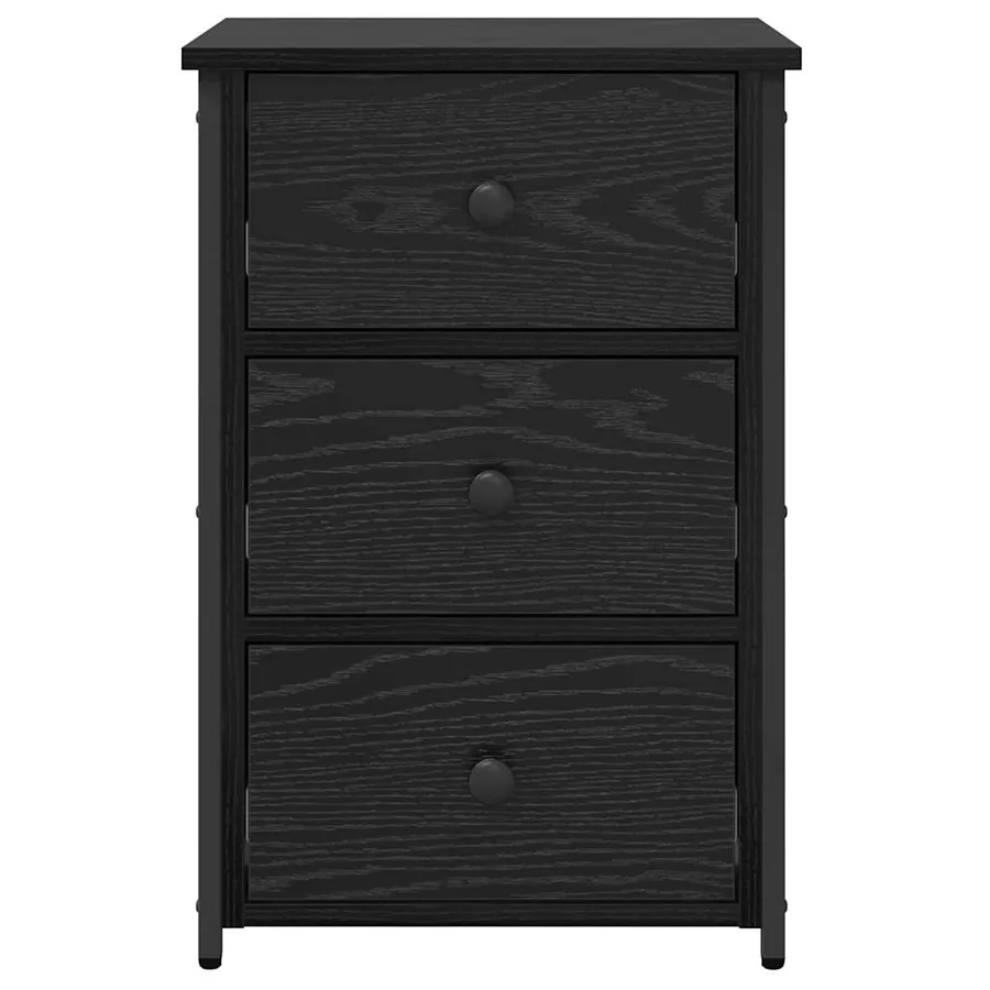 Cabinet de chevet avec tiroir 2 pcs Chêne noir 40 x 36 x 60 cm - 7