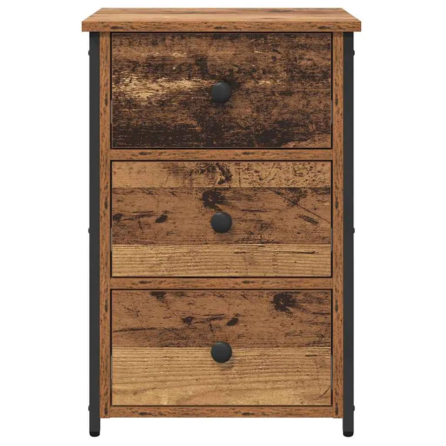 Cabinet de chevet Marron 40 x 36 x 60 cm Bois Recyclé Solide - 6