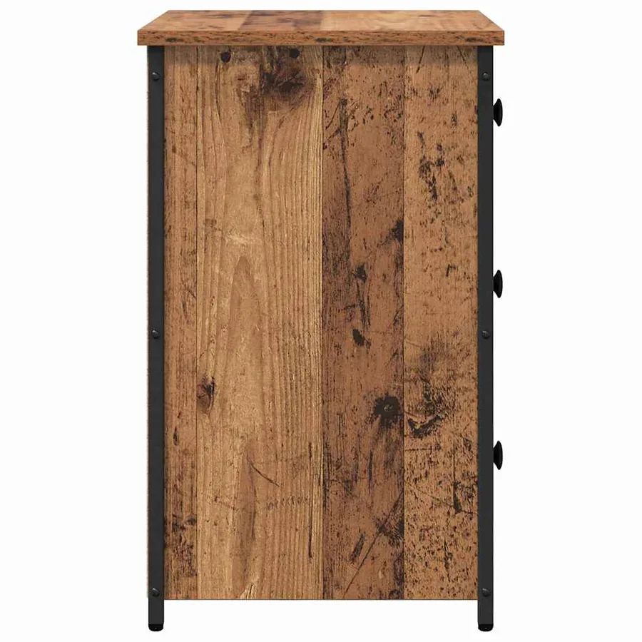 Cabinet de chevet Marron 40 x 36 x 60 cm Bois Recyclé Solide - 7