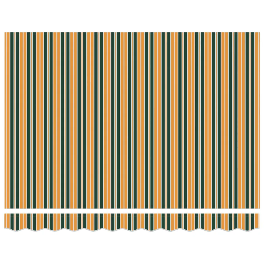 Auvent rétractable Vert et jaune 300 x 250 x 165 cm - 6