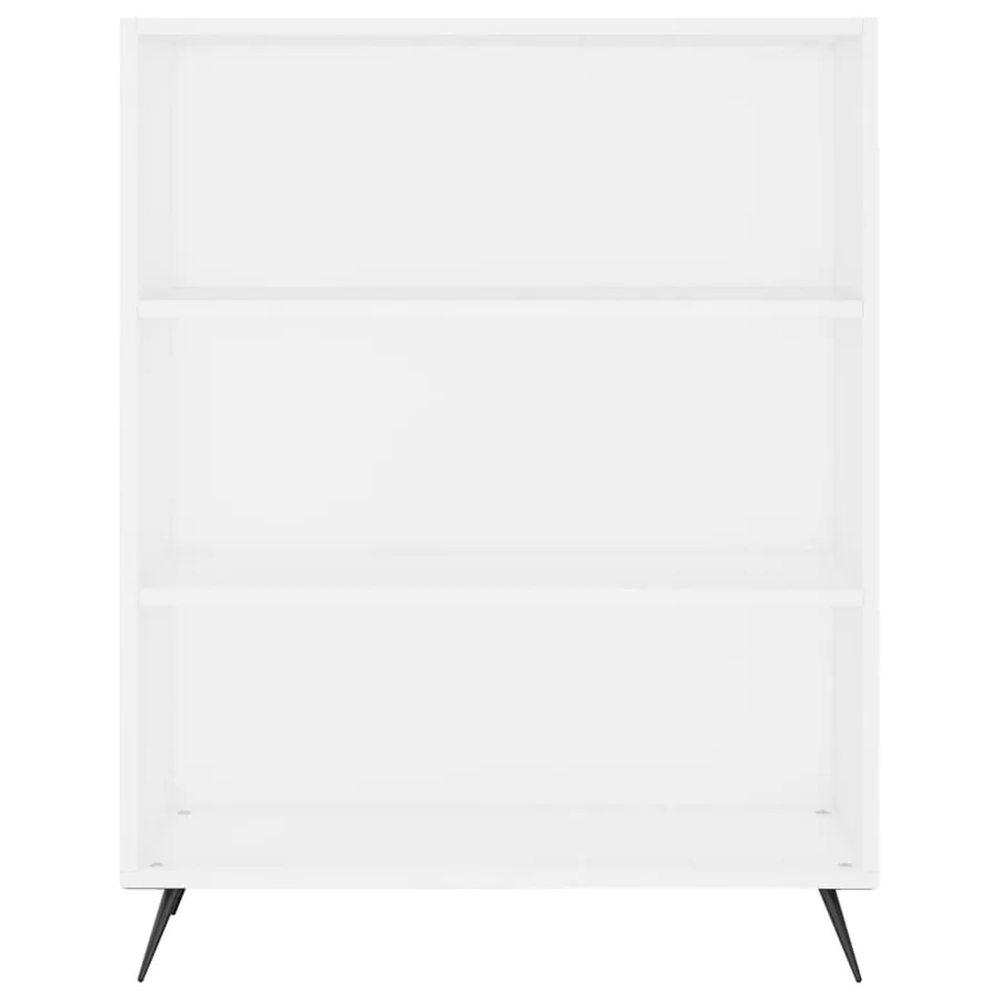 Buffet haut Blanc 69,5x34x180 cm Bois d'ingénierie - 7