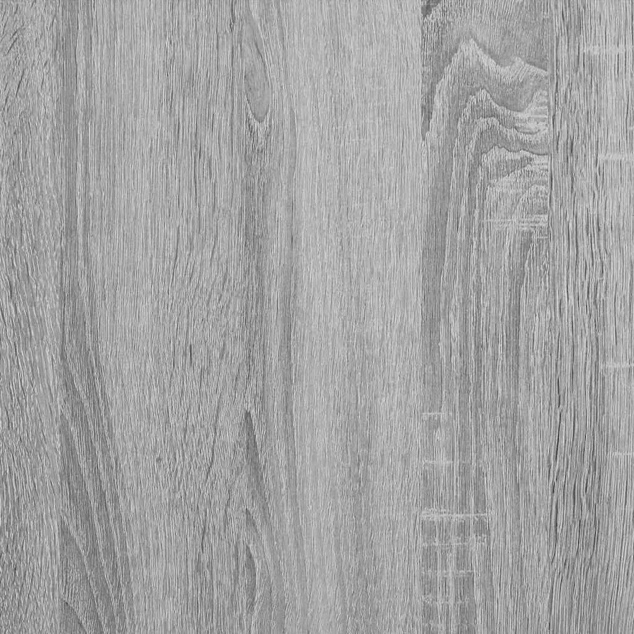 Table basse 3 pcs Gris Sonoma Bois d'ingénierie et acier - 8
