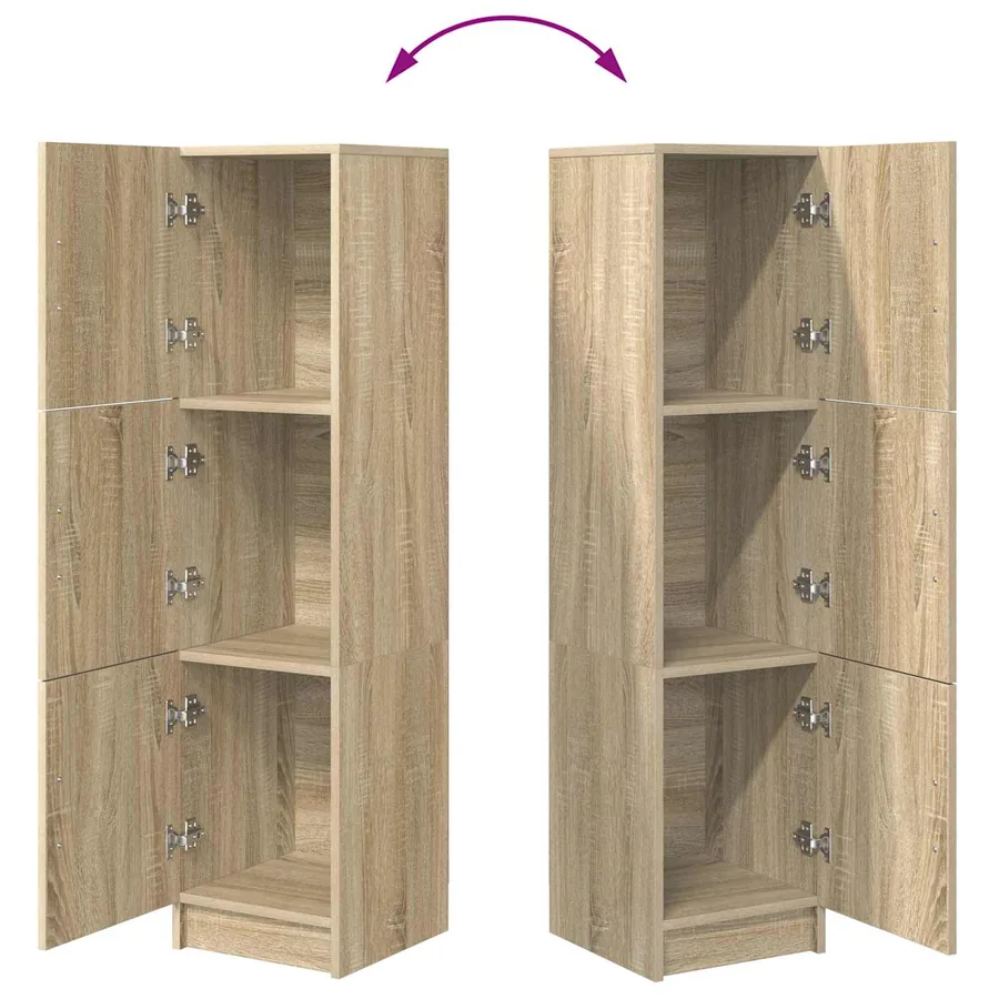 Haut Armoire Chêne Sonoma 31.5 x 32 x 122.5 cm - 11