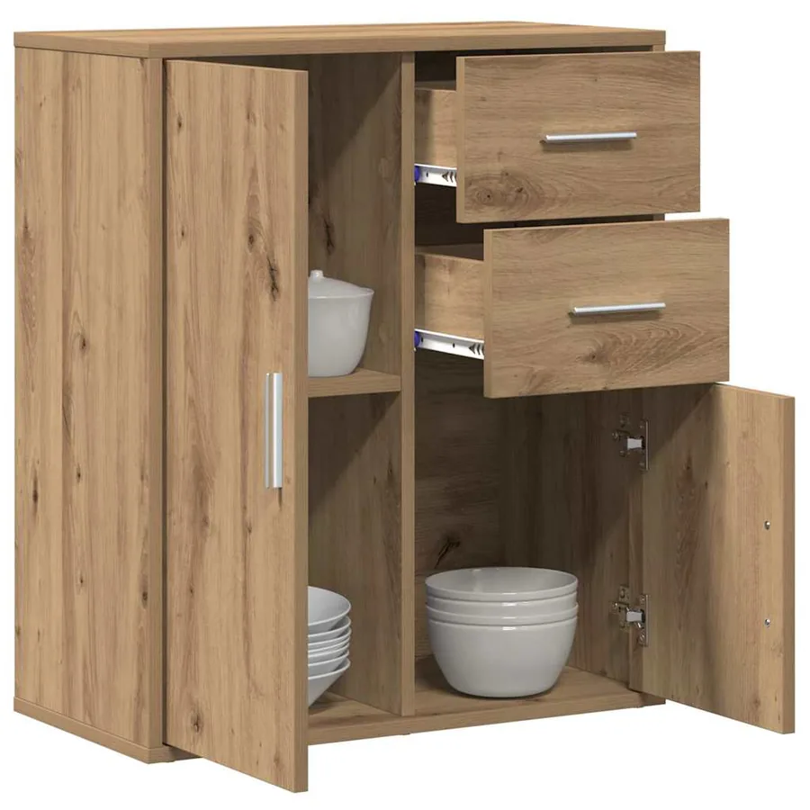 Buffet Chêne artisanal 60 x 31 x 70 cm Bois d'ingénierie - 3