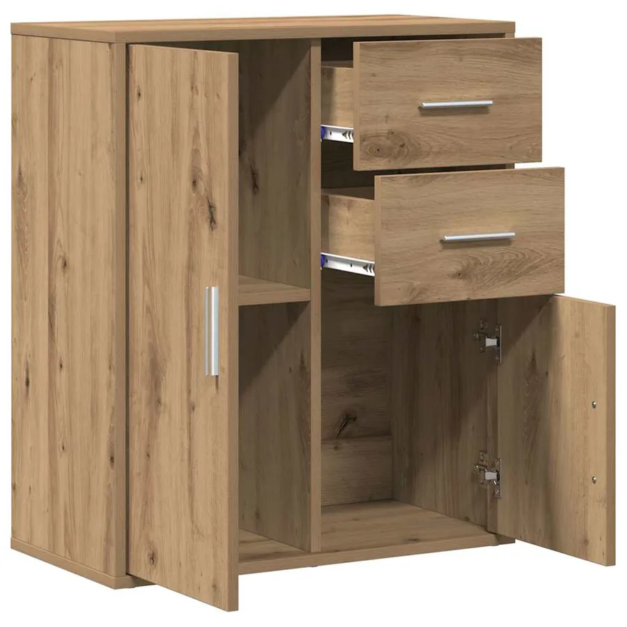 Buffet Chêne artisanal 60 x 31 x 70 cm Bois d'ingénierie - 5