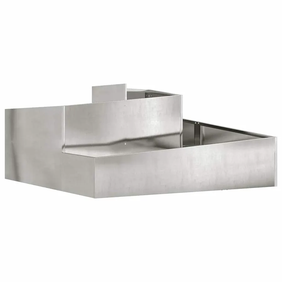 Cache-pot de jardin Argent 100 x 100 x 50 cm Acier inoxydable - 2