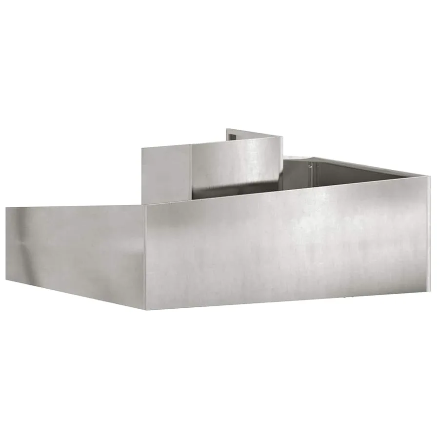 Cache-pot de jardin Argent 100 x 100 x 50 cm Acier inoxydable - 7