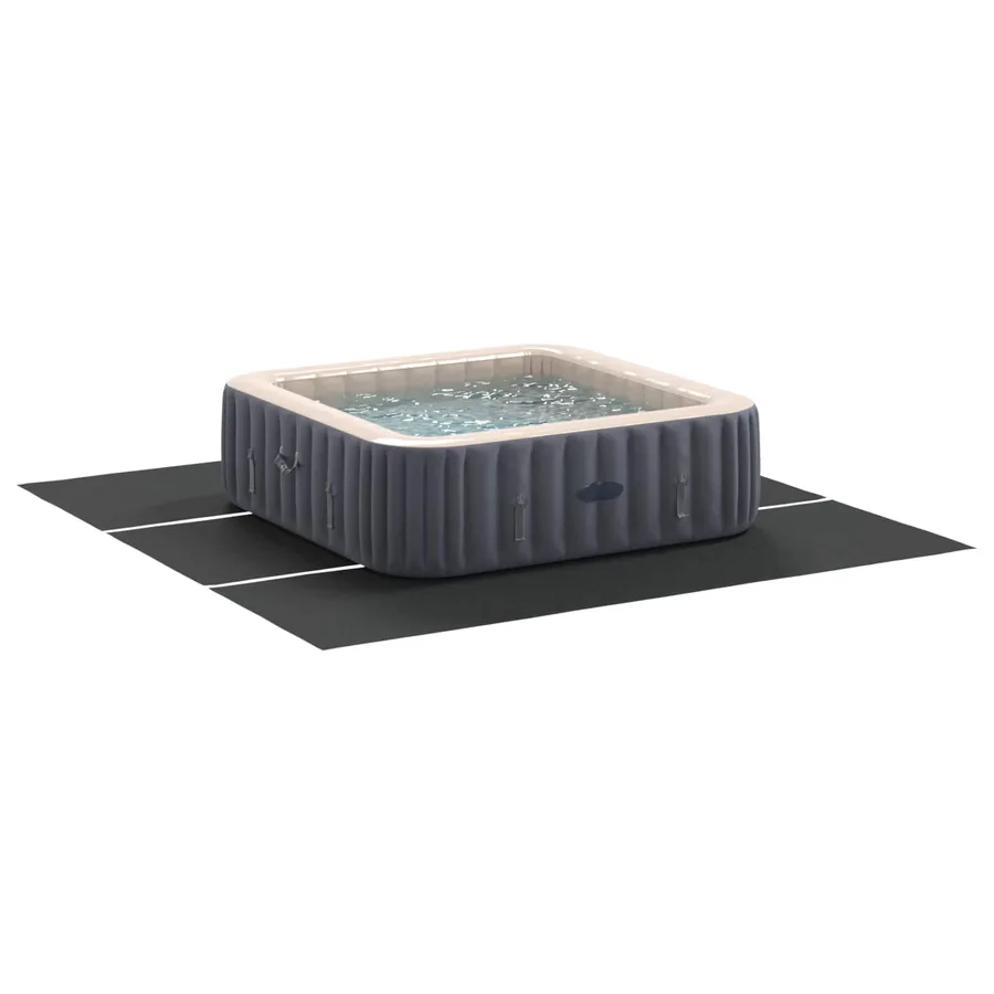 Tapis de piscine Noir 396 x 396 x 0,1 cm Tissu non tissé - 3