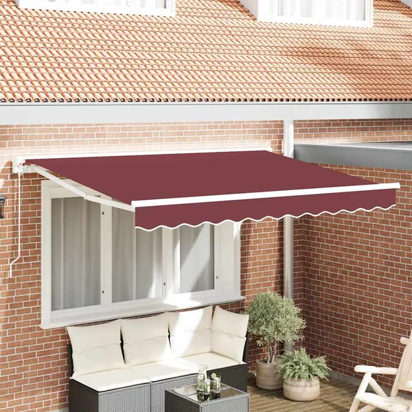 Cadre d'auvent Bordeaux 250 x 200 cm