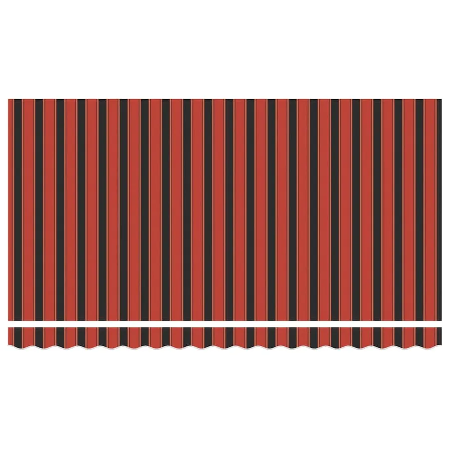 Cadre d'auvent Orange et Noir 350 x 200 cm - 6